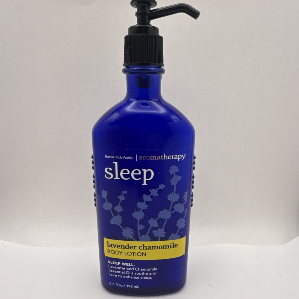 Bath & Body Works Aromatherapy Sleep Lavender Chamomile Lotion 6.5 Oz Glass Btl
